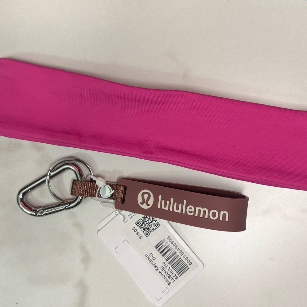 Lululemon Headband and Keychain Set